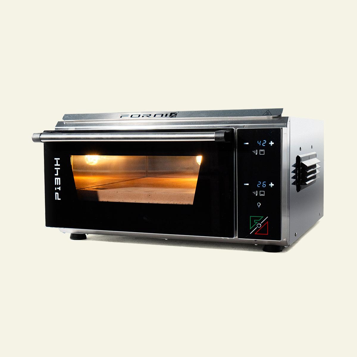 Effeuno P134H 509 Pro elektrisk pizzaovn i rustfrit stål med digitalt touchpanel