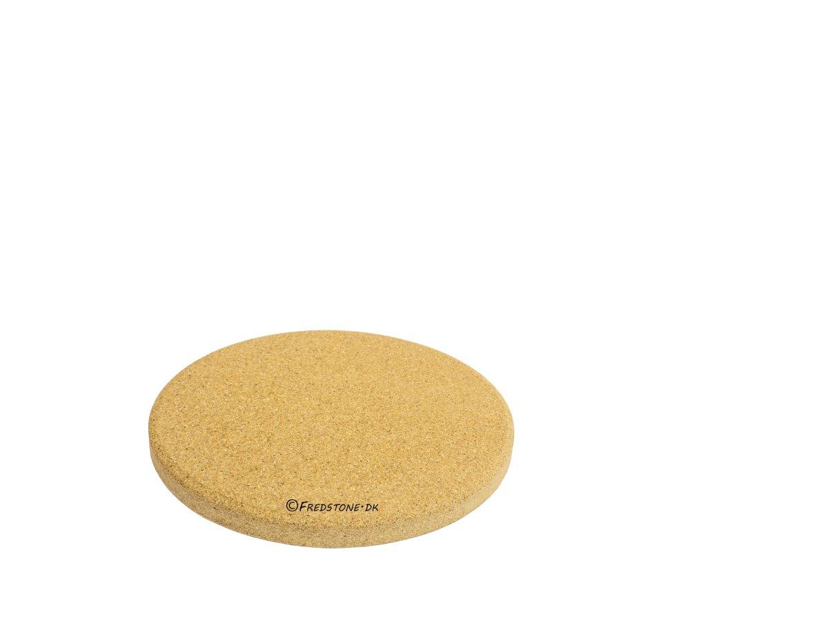 Rund Fredstone pizzasten på seksogtyve centimeter i diameter